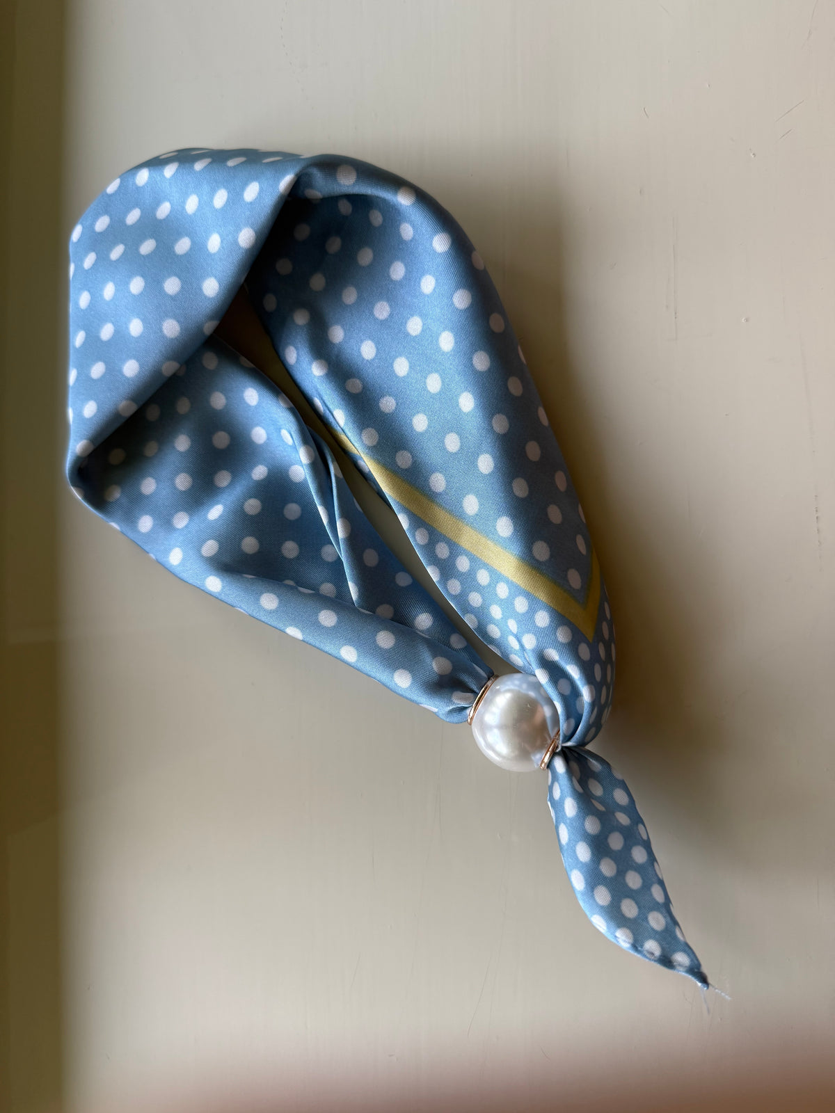 Sjaal - Lichtblauw Polka Dot