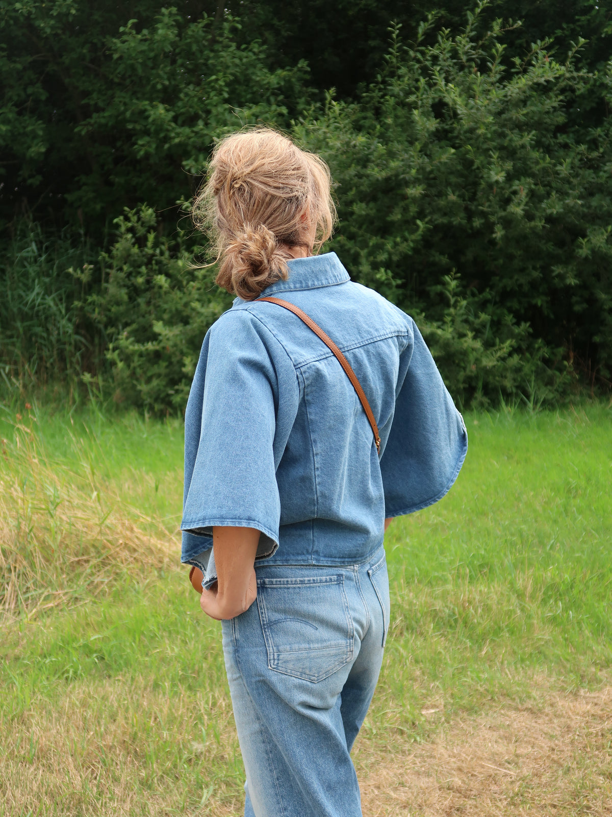 Milano Denim Blouse - Blauw