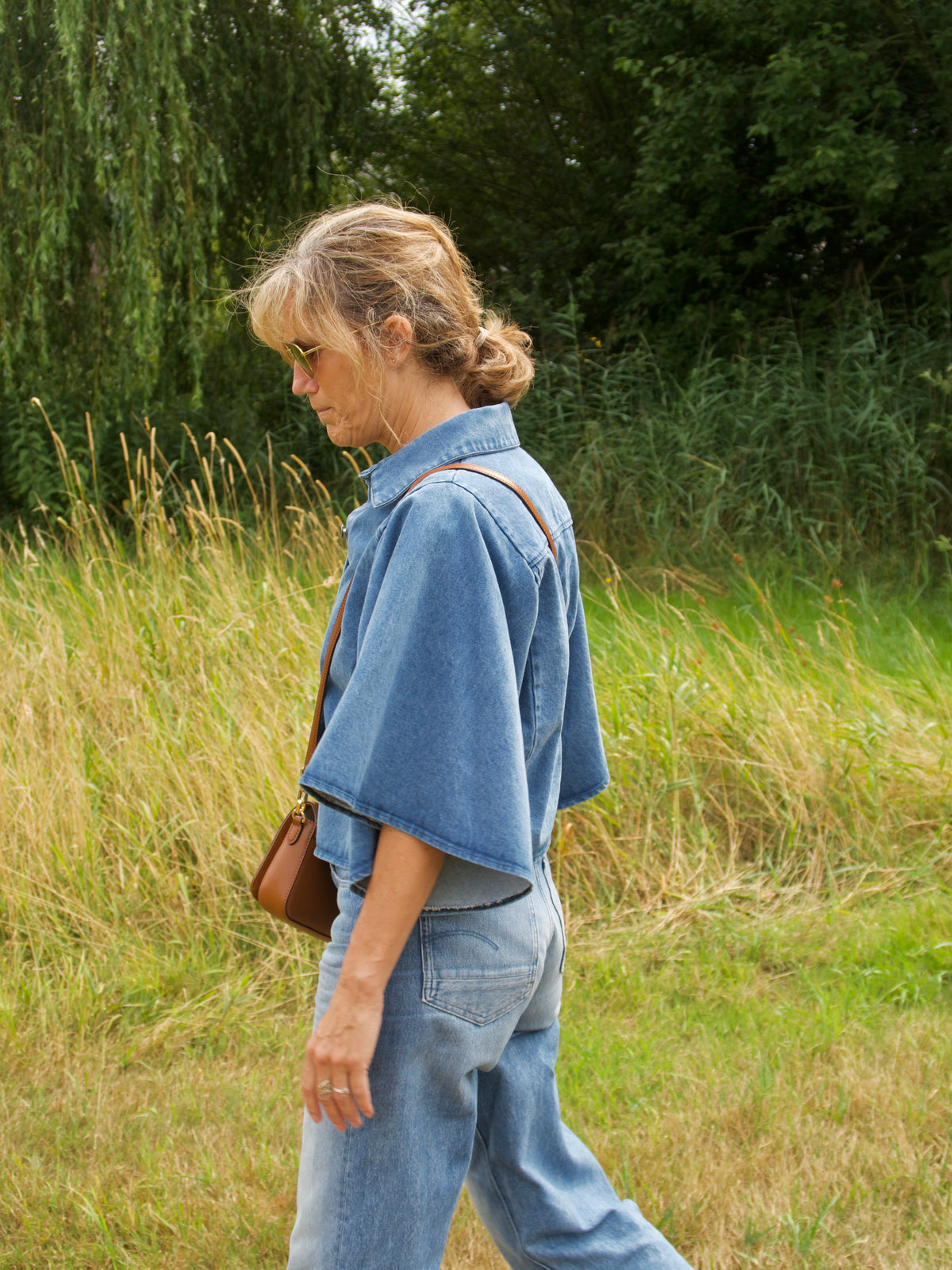 Milano Denim Blouse - Blauw