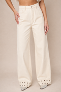 Coimbra Wide Leg Jeans - Wit
