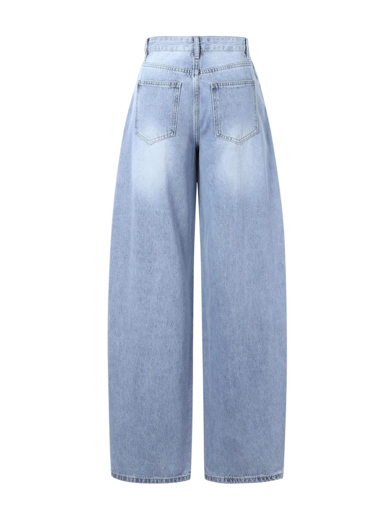 Sydney Barrel Jeans Denim - Blauw