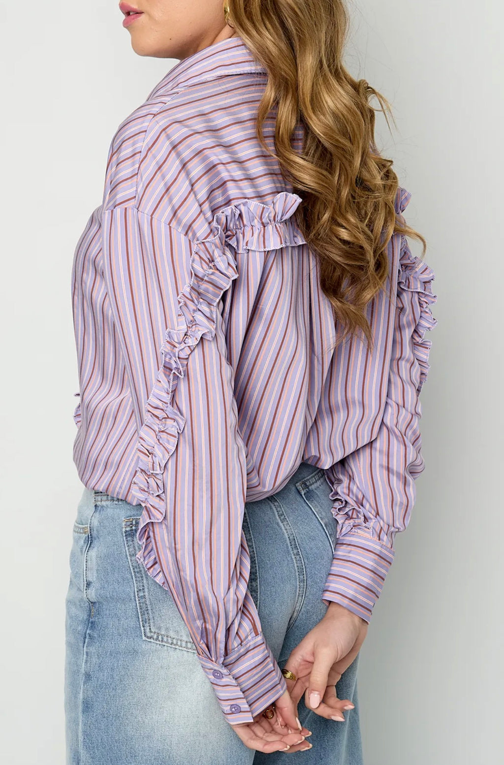 Sintra Ruches Blouse - Paars