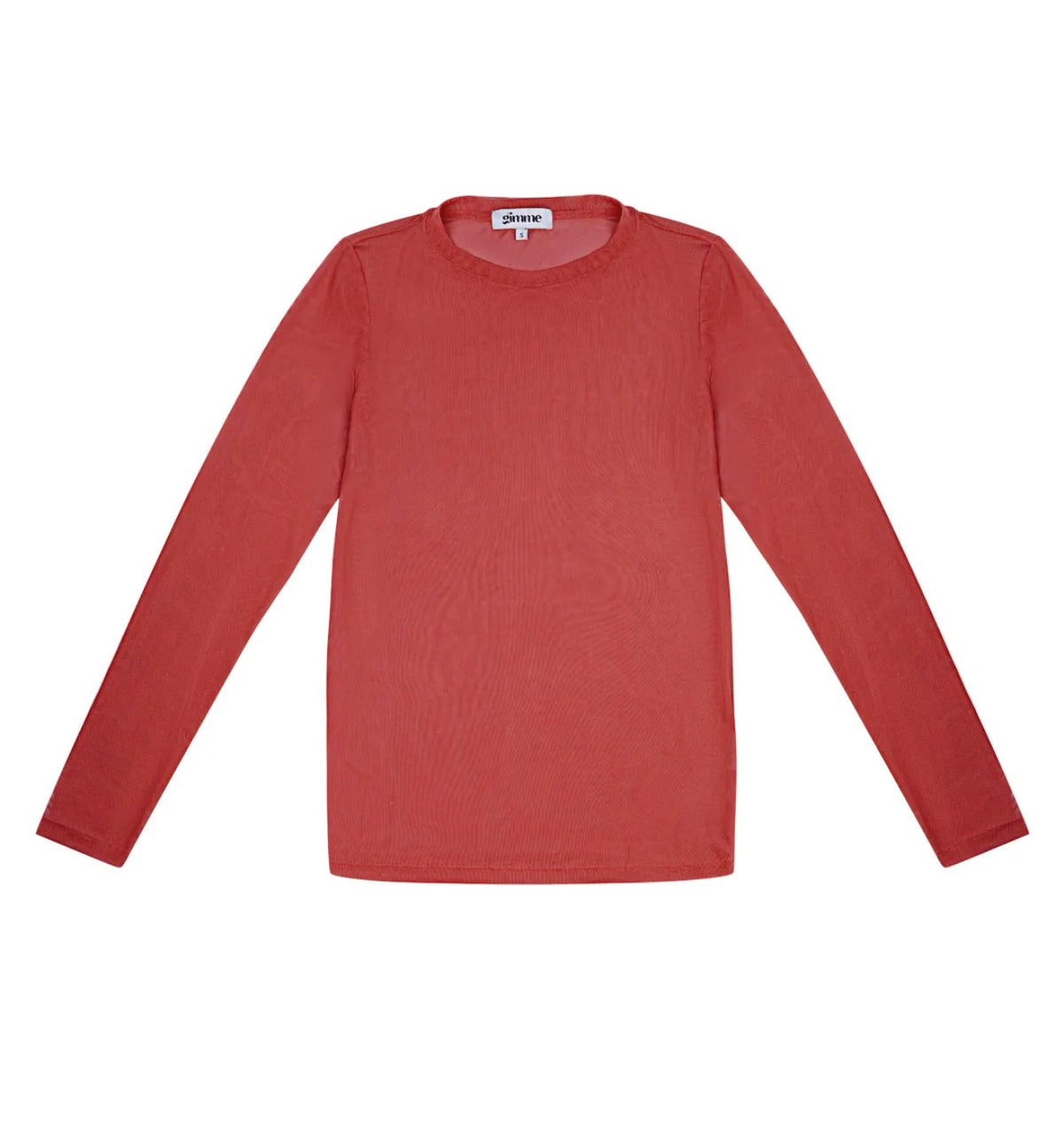 Venice Mesh Top Longsleeve - Rood