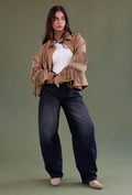Sydney Barrel Jeans Denim - Zwart