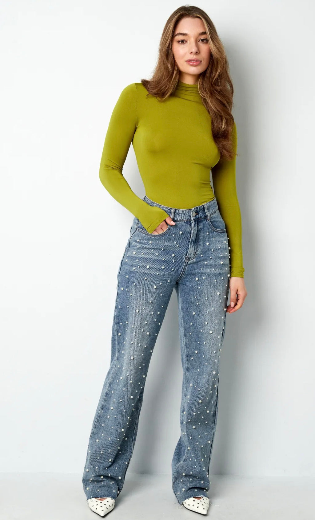 Arizona Longsleeve Basic Top - Groen