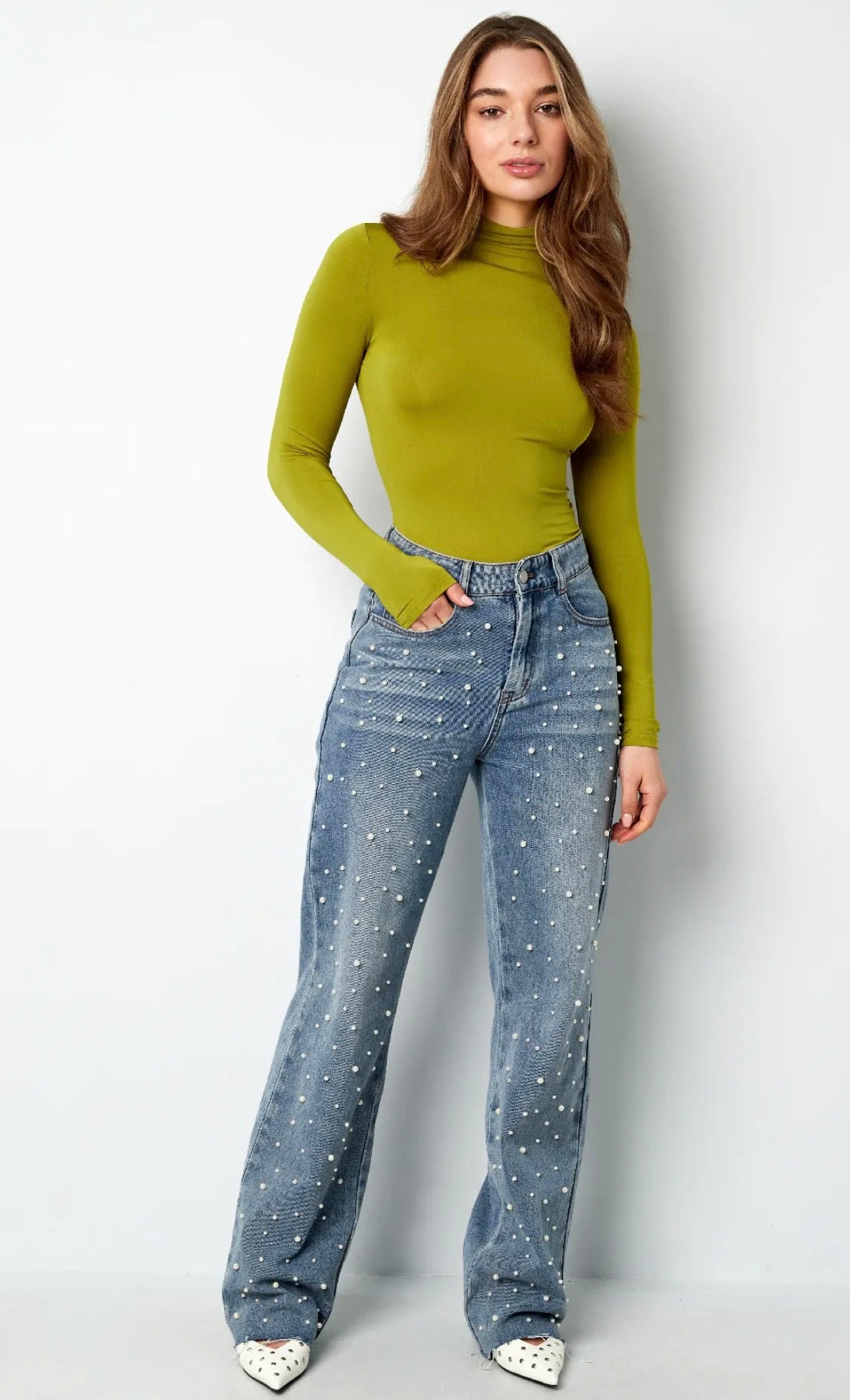 Arizona Longsleeve Basic Top - Groen
