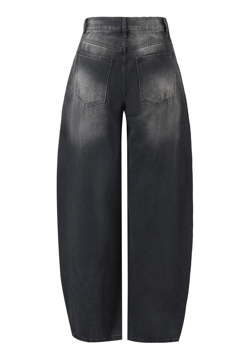 Sydney Barrel Jeans Denim - Zwart
