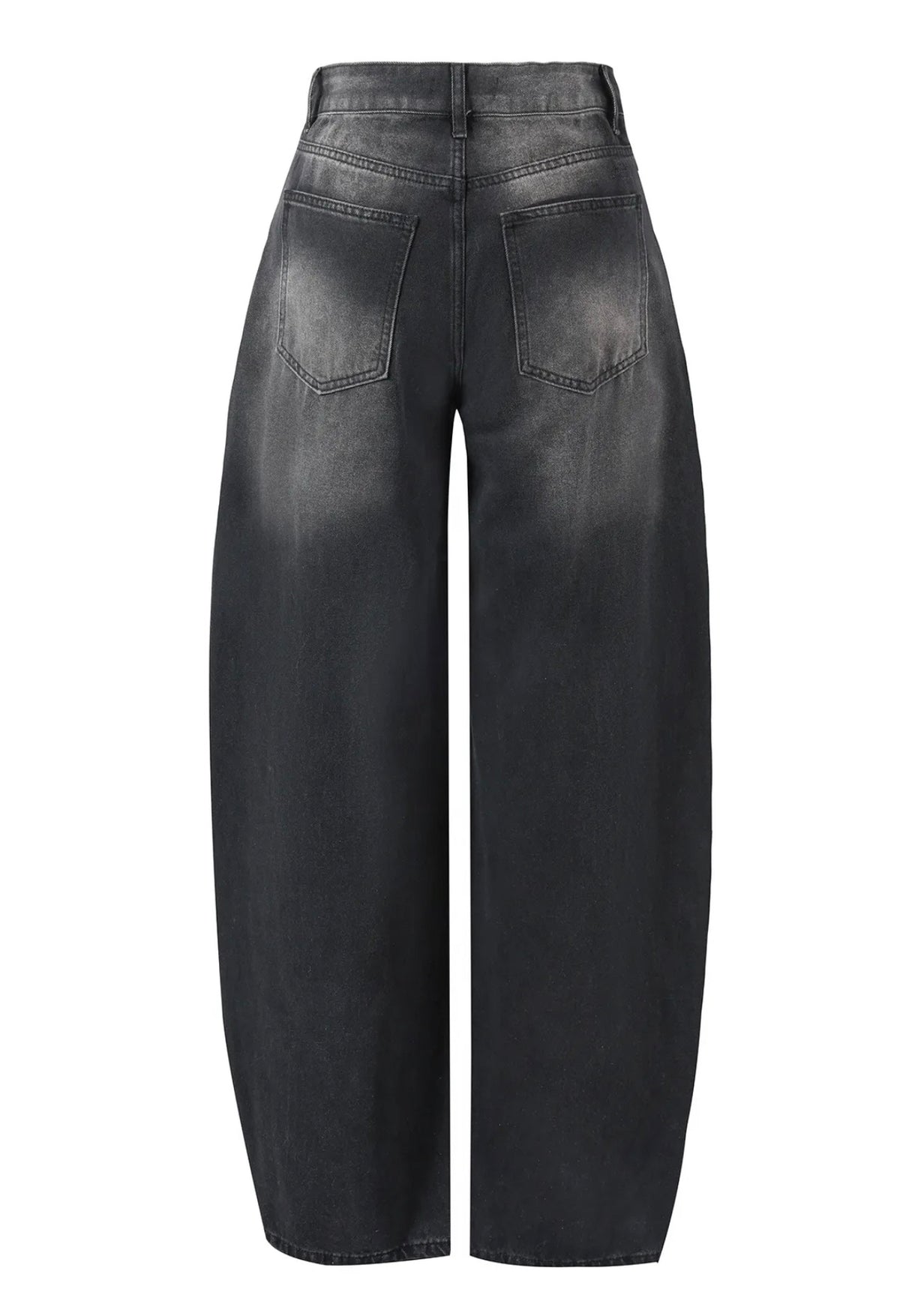 Sydney Barrel Jeans Denim - Zwart