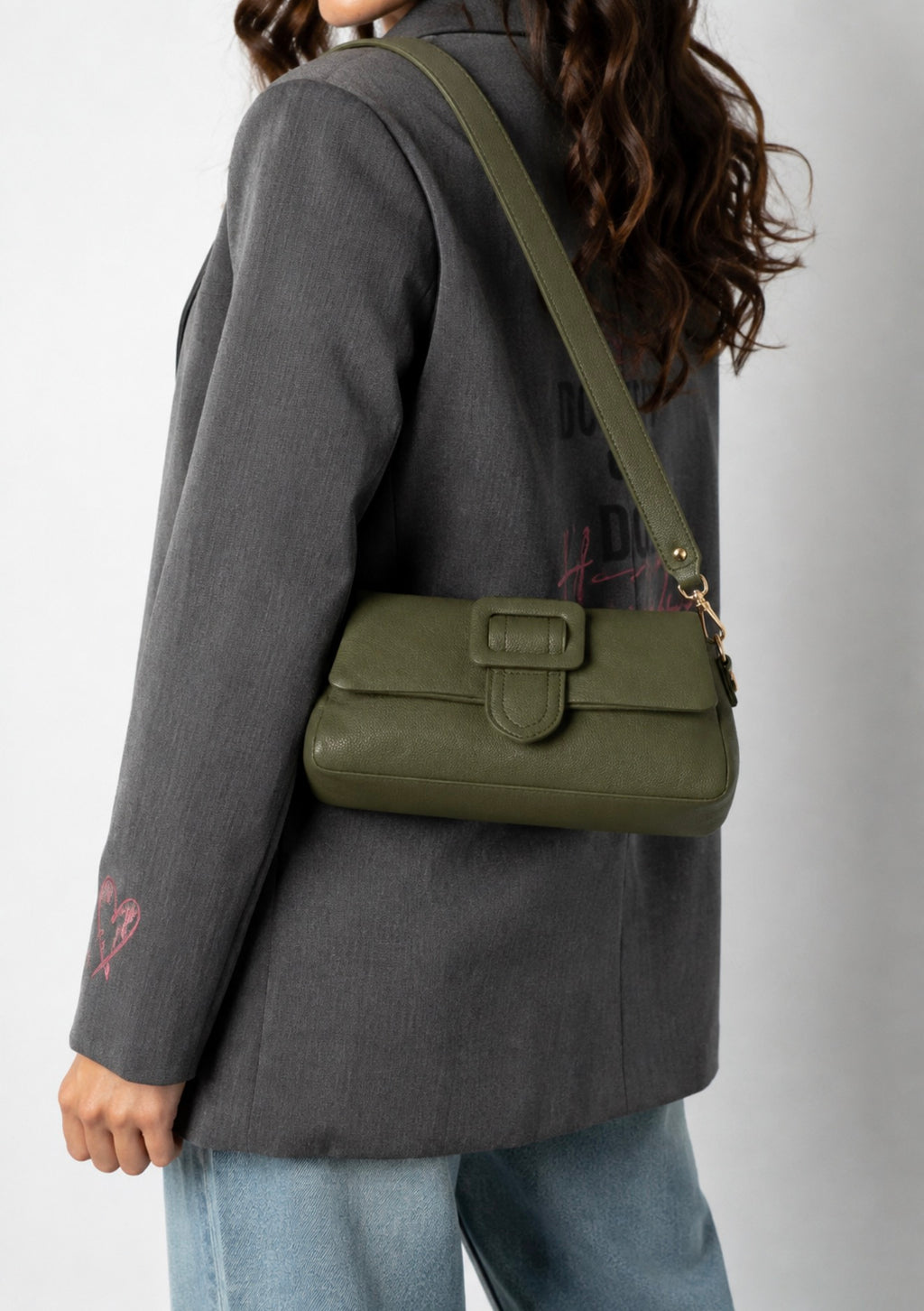 Dallas Crossbody Tas - Khaki