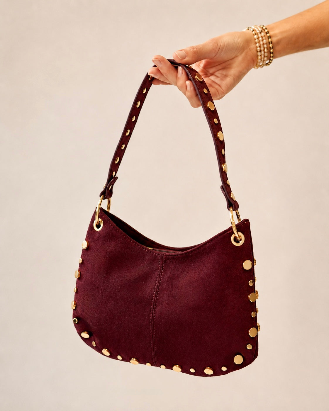 Miami Suède Mini Bag - Burgundy