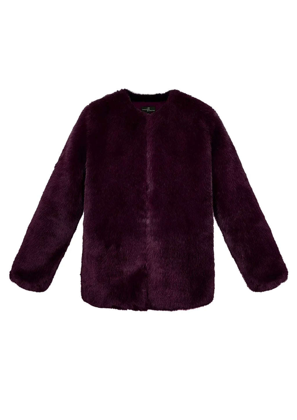 Calgary Faux Fur Jas - Burgundy