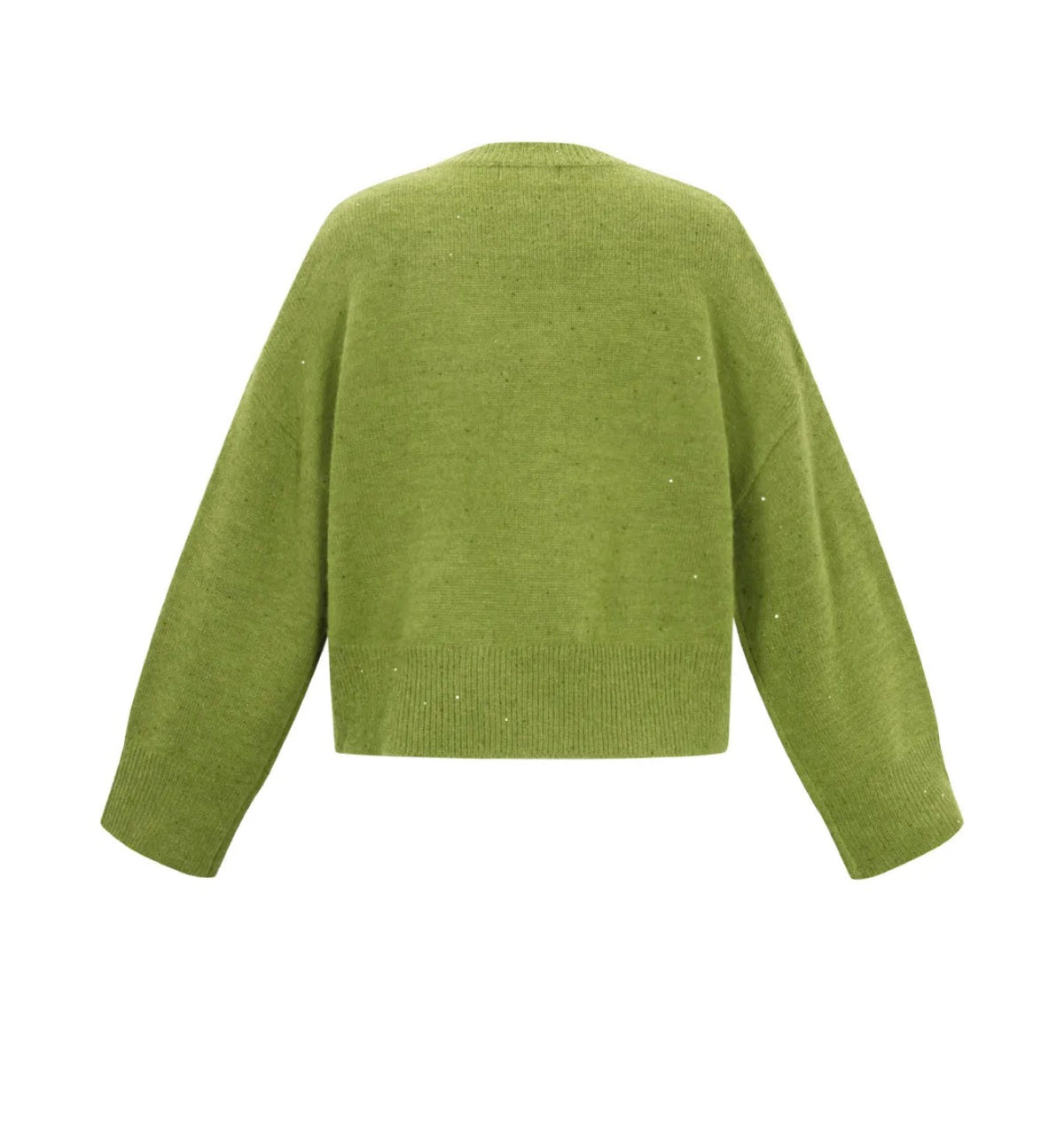 Rimini Gebreide Trui Glitter - Groen