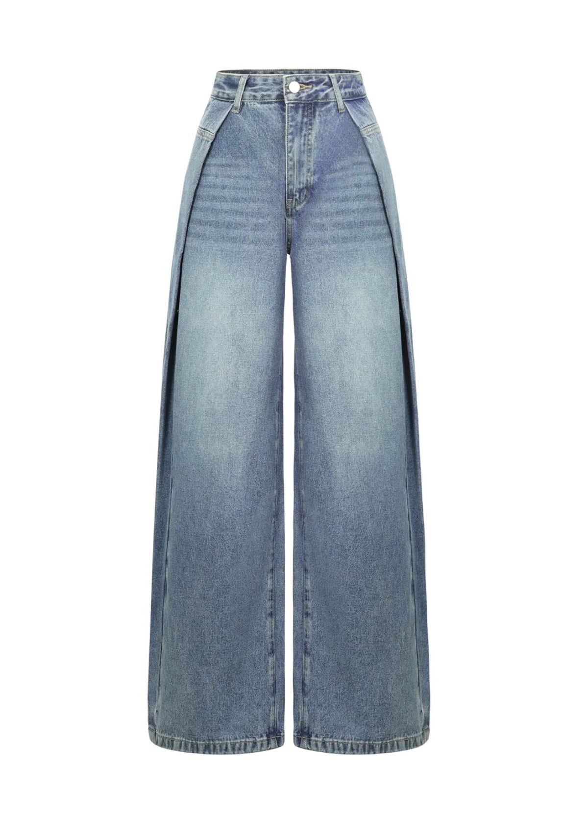 Ushuaia Denim Barrel Fold Jeans - Blauw