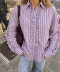 Sintra Ruches Blouse - Paars