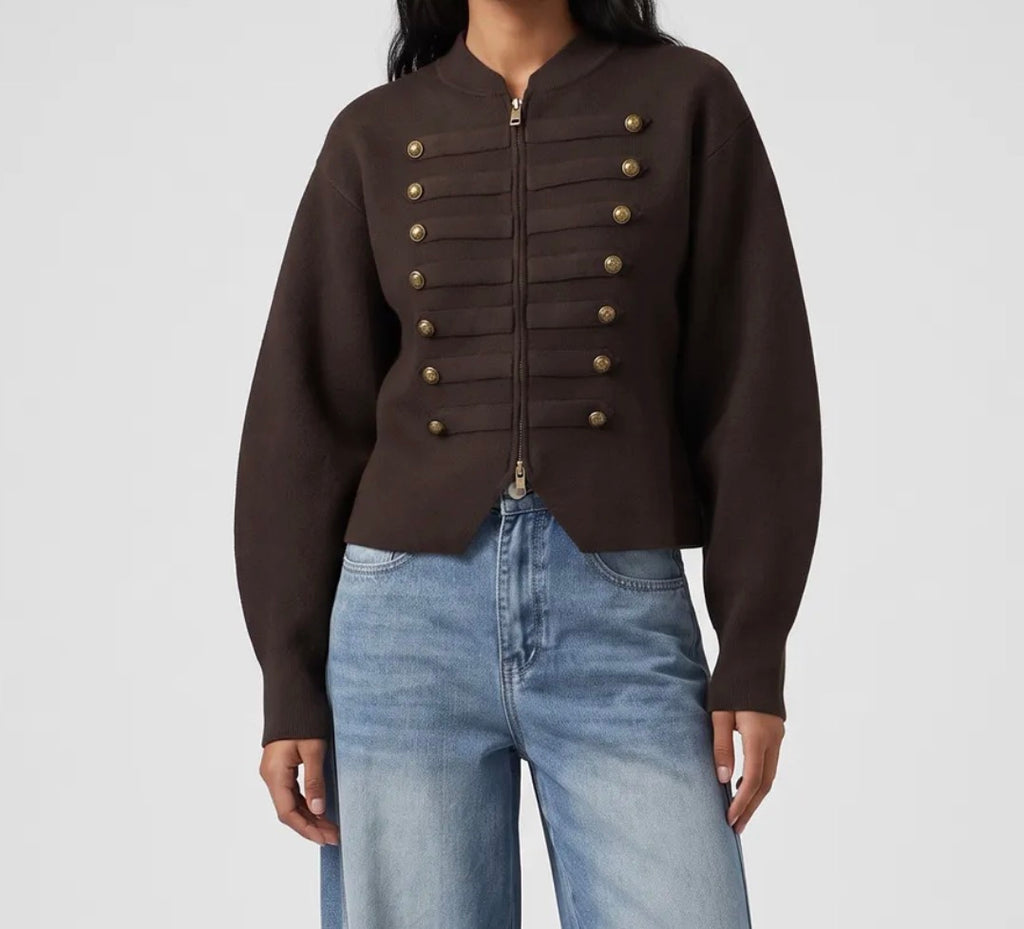 Santiago Military Vest - Bruin