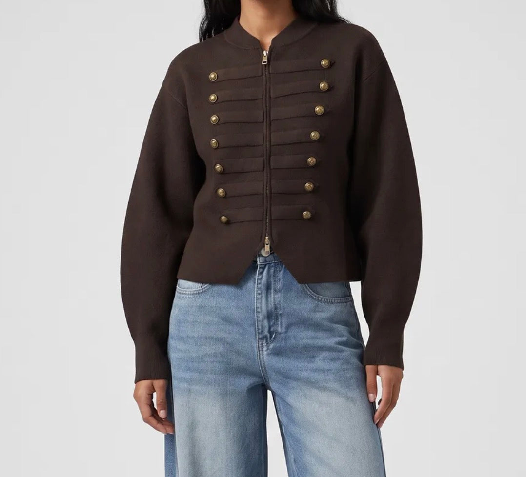 Santiago Military Vest - Bruin