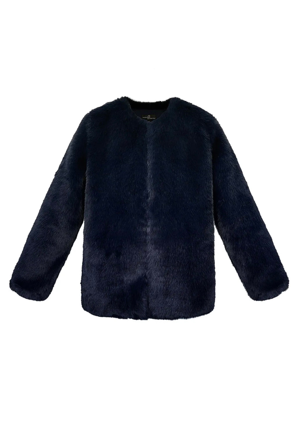 Calgary Faux Fur Jas - Marine Blauw