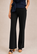 Vienna Wide Leg Broek - Zwart