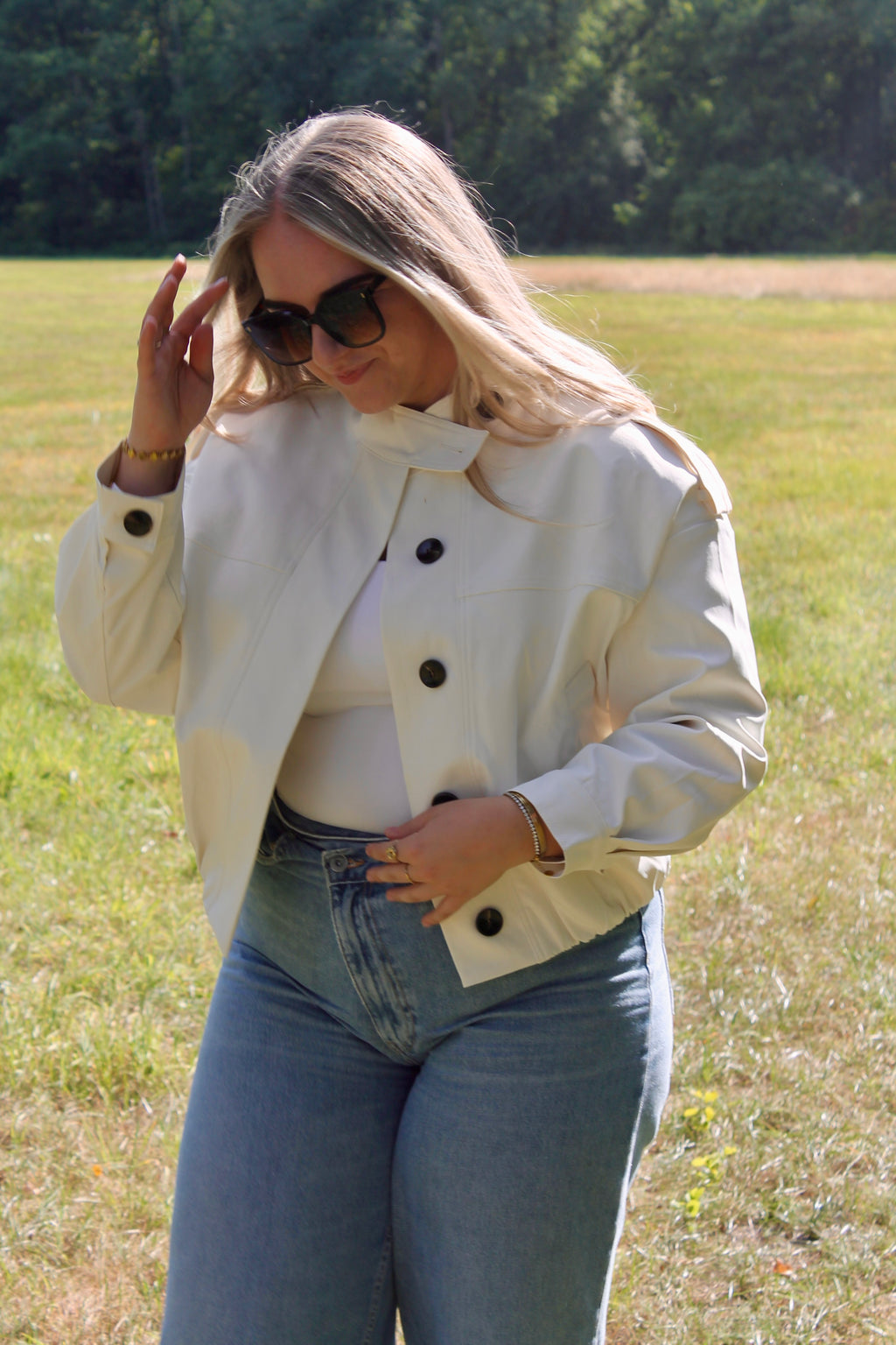 Monaco Trench Coat - Creme