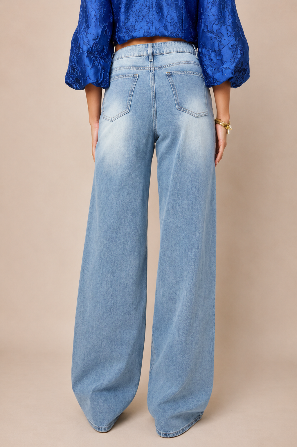 Siena Wide Leg Jeans - Blauw