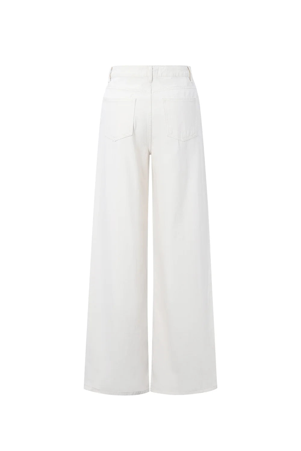 Siena Wide Leg Jeans - Creme